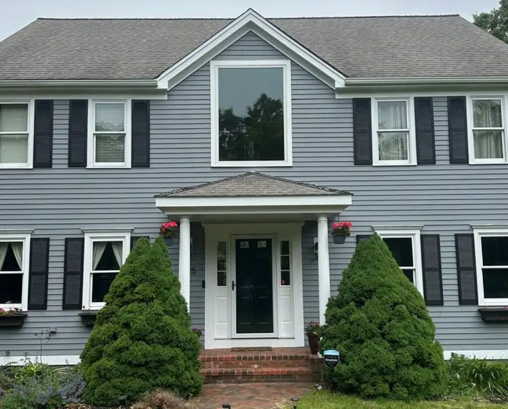 Finished residential home featuring Professional Painting in Norfolk County, MA by Lucena Painting with uniform color coverage